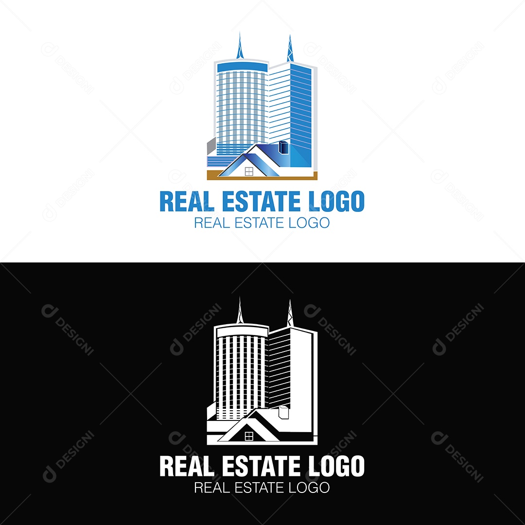 Logotipo Imobiliário ilustração Vetor EPS