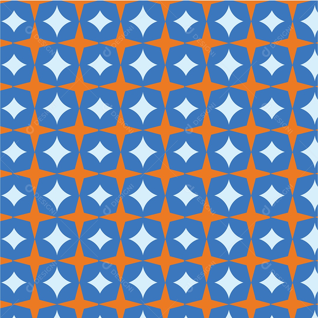 Tecido com Fundo Azul Claro Estrela Padrão ilustração Vetor EPS