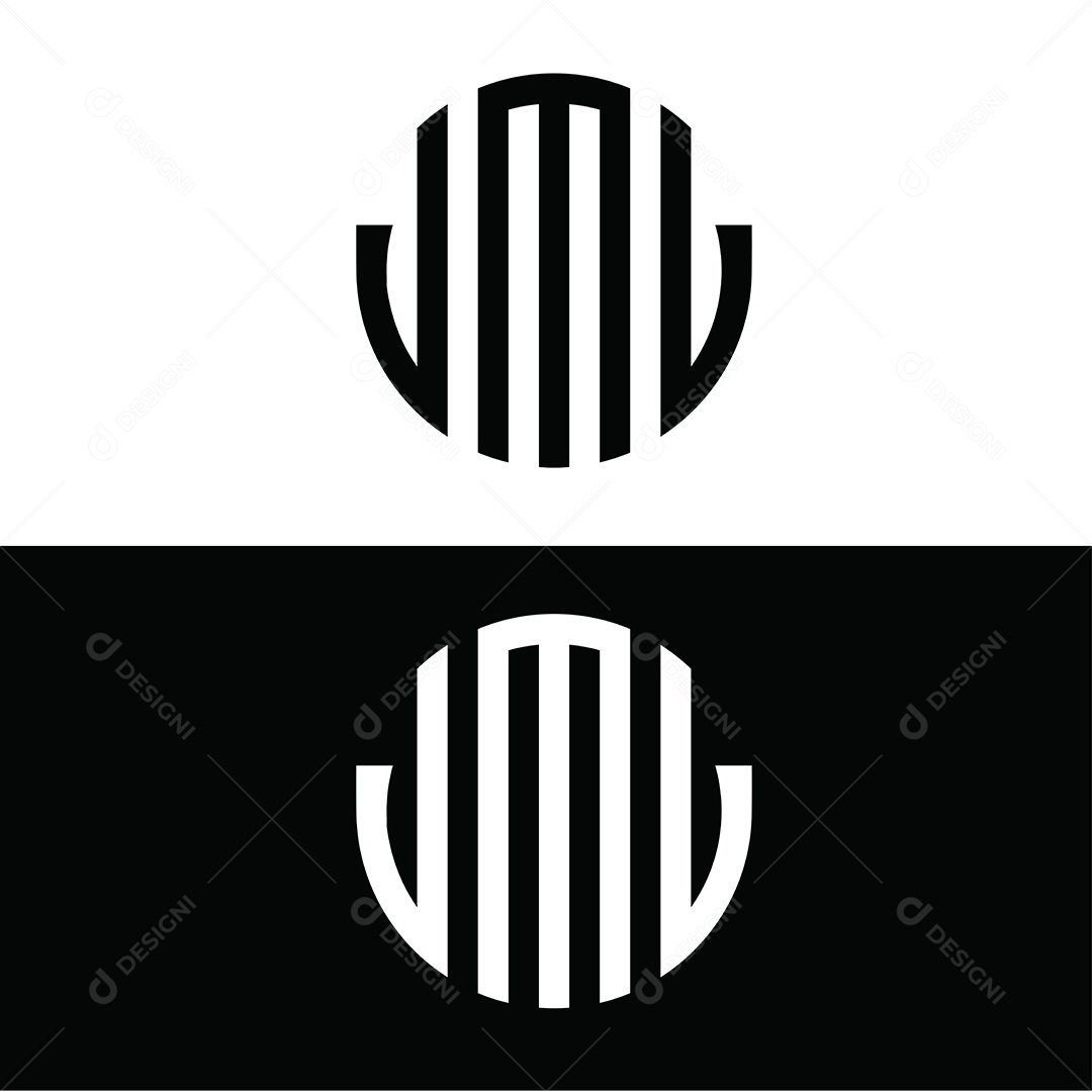 Logotipo da Marca de Letra Umu ilustração Vetor EPS