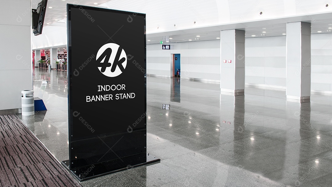 Mockup Placa de Divulgação PSD Editável