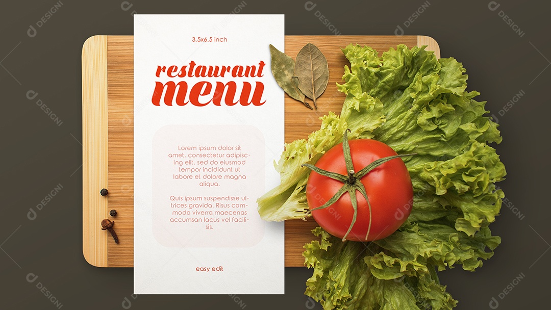 Mockup Folha de Receita PSD Editável