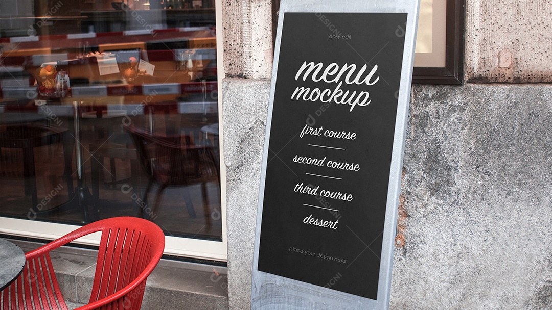 Mockup de Cardápio PSD Editável