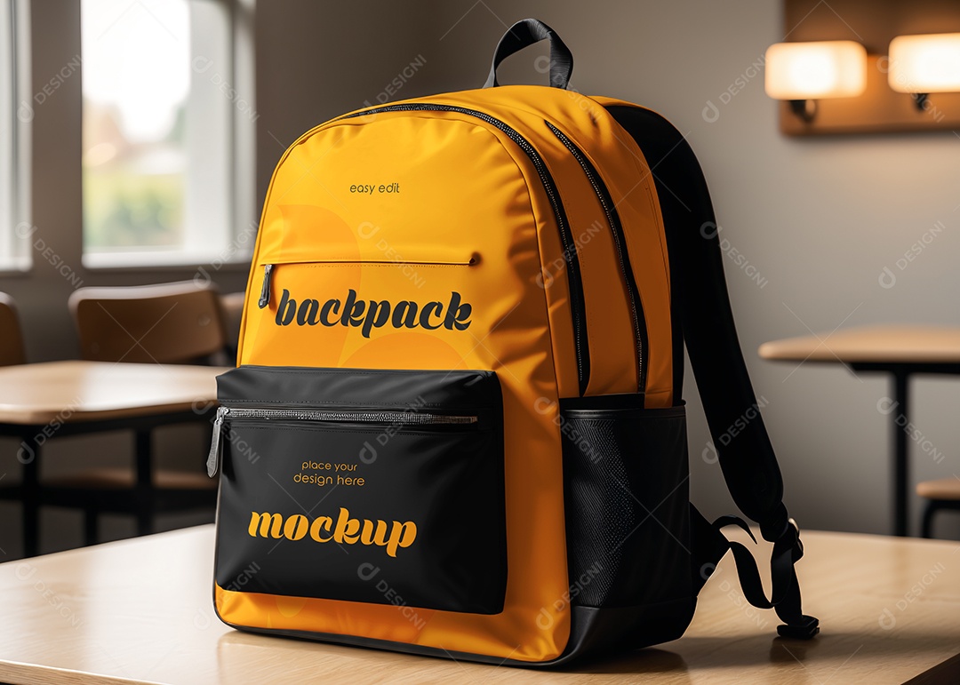 Mockup de Mochila PSD Editável