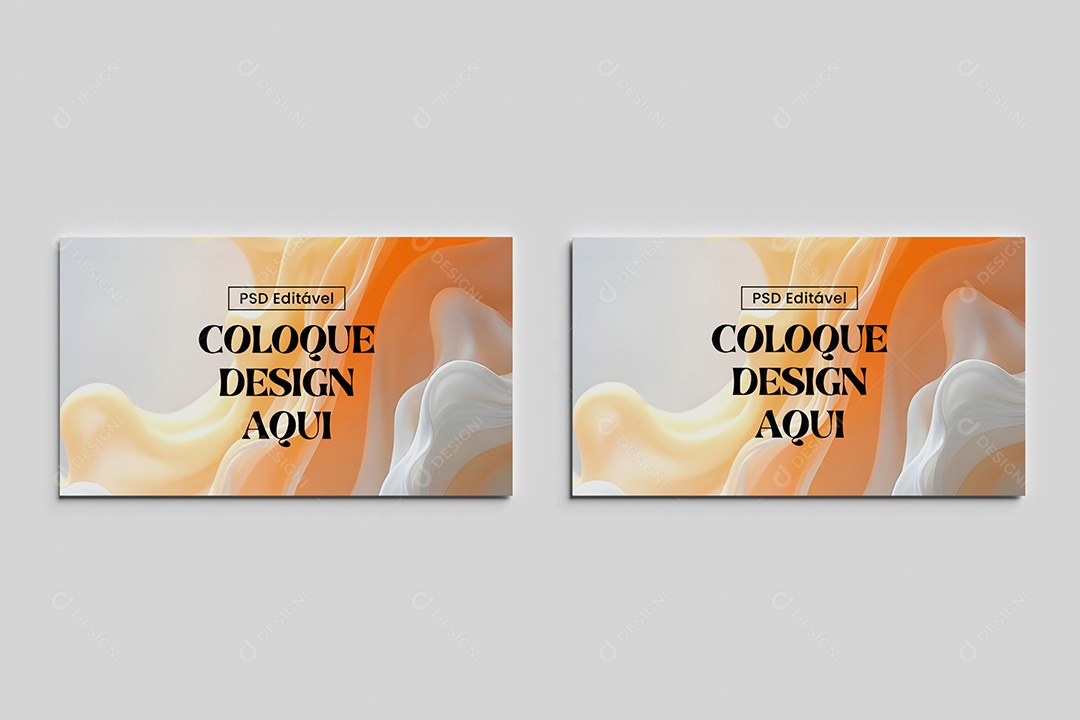 Mockup Cartão de Visita PSD Editável