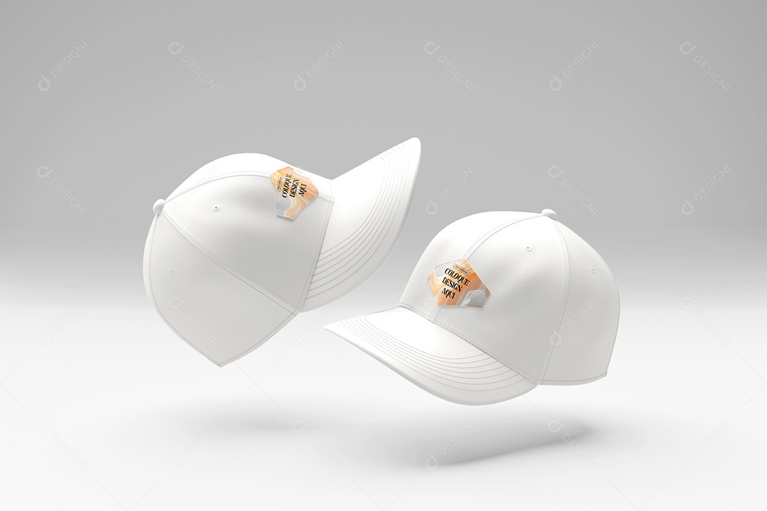 Mockup de Bonés PSD Editável