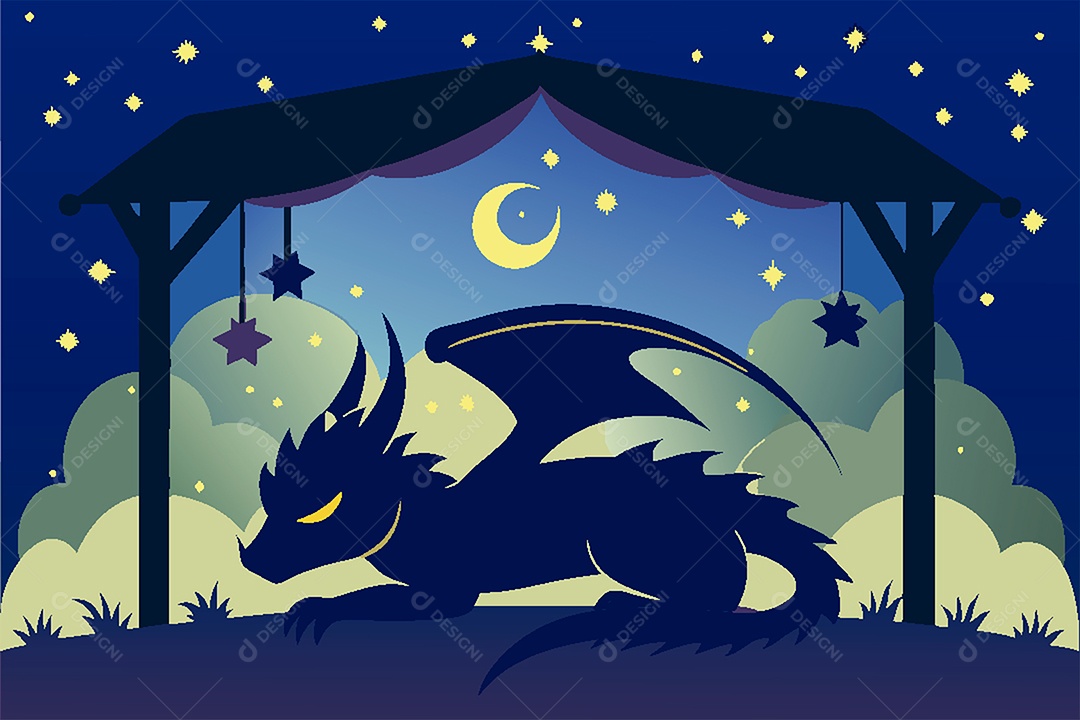 Dragão Ilustração Vetor EPS