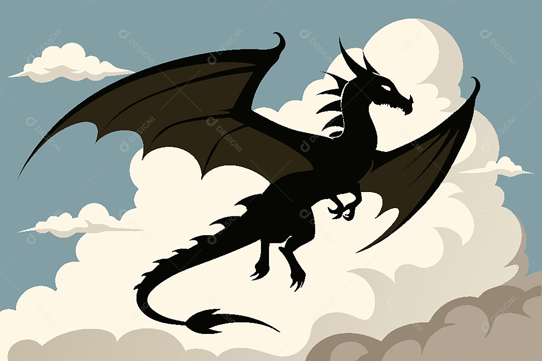 Dragão Ilustração Vetor EPS