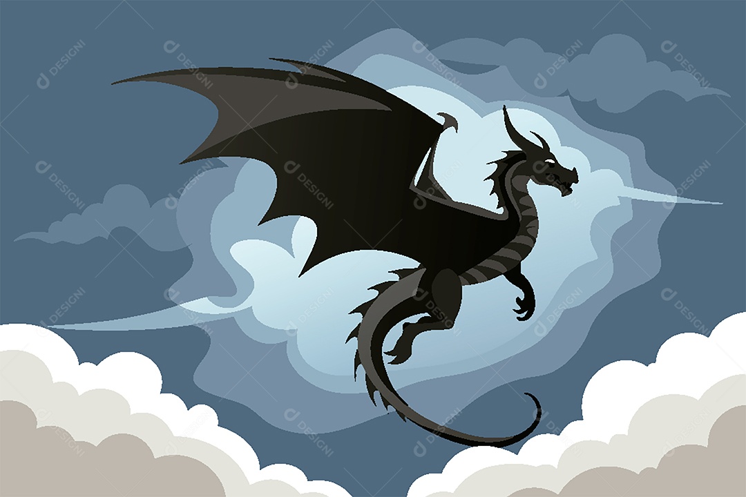 Dragão Ilustração Vetor EPS