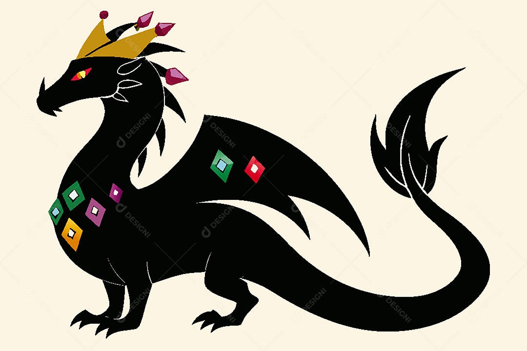 Dragão Ilustração Vetor EPS