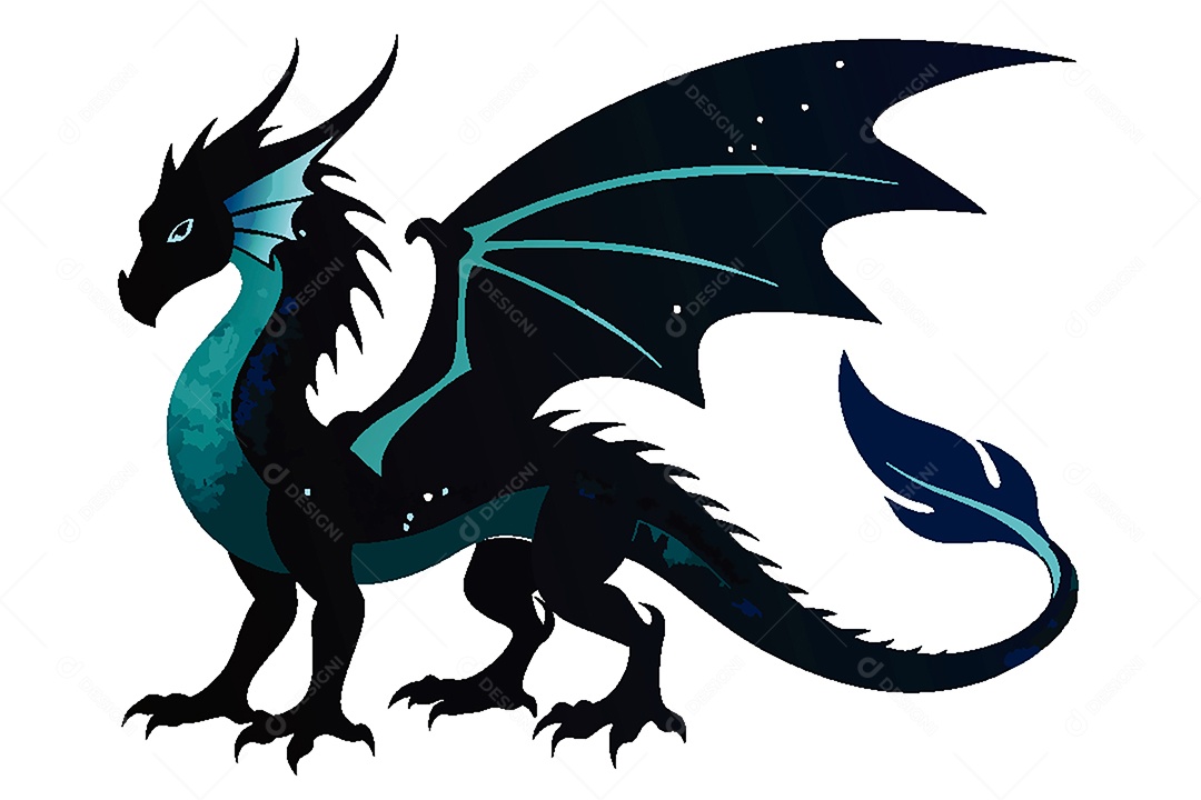 Dragão Ilustração Vetor EPS