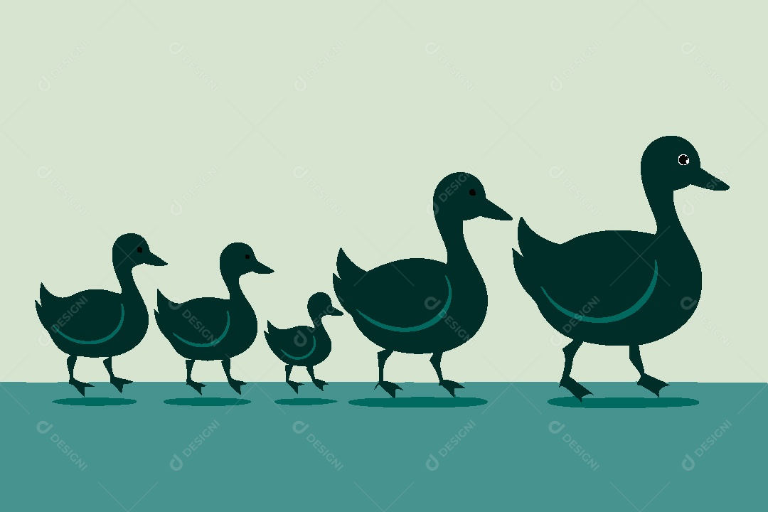 Pato Ilustração Vetor EPS