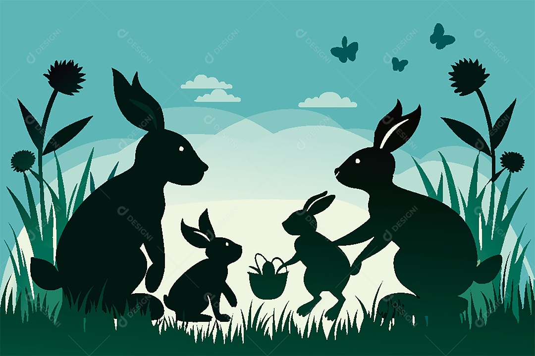 Coelho Ilustração Vetor EPS