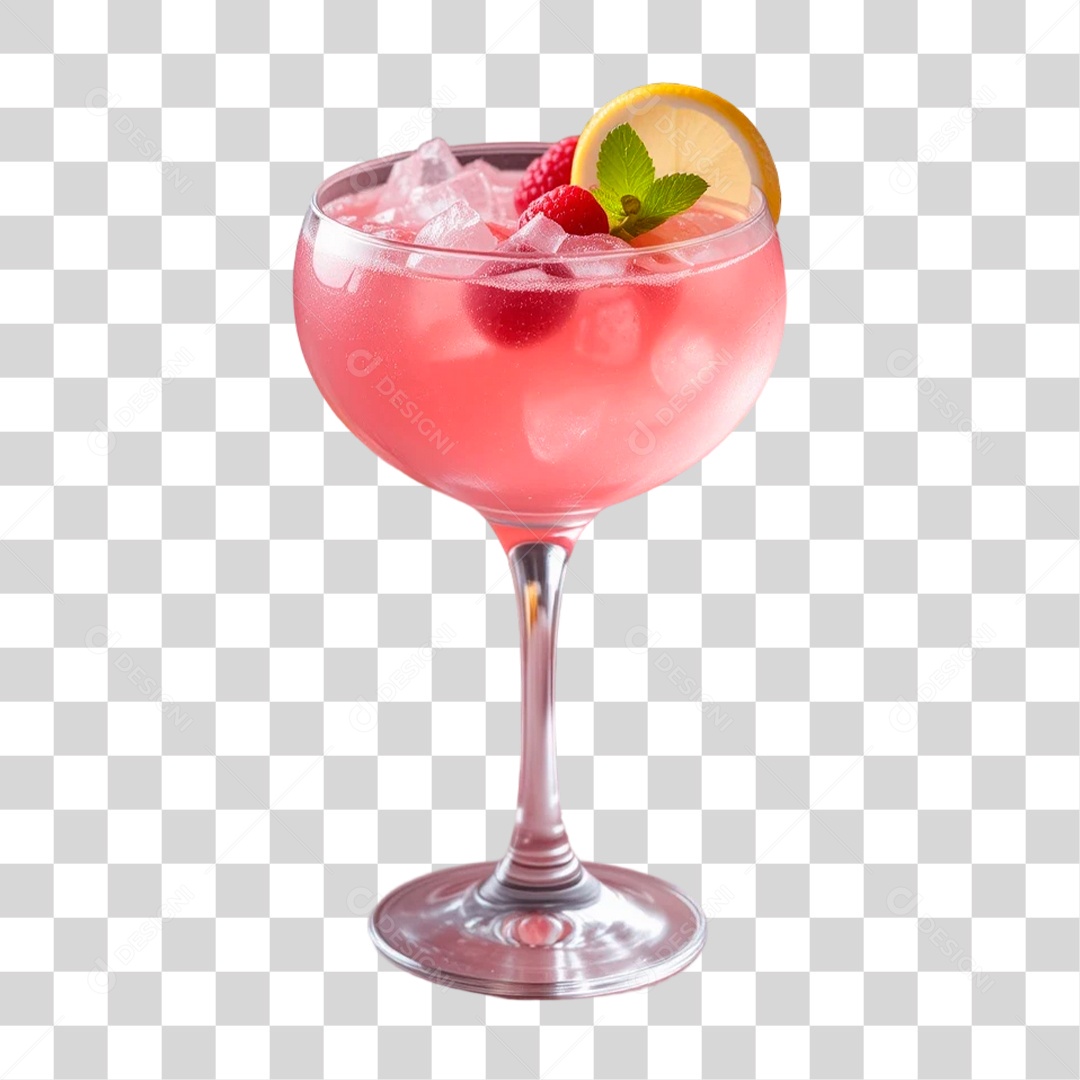 Copo com Pink Lemonade PNG Transparente
