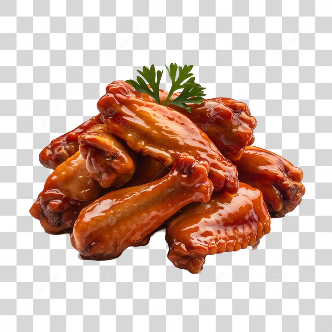 Asas de Frango PNG Transparente