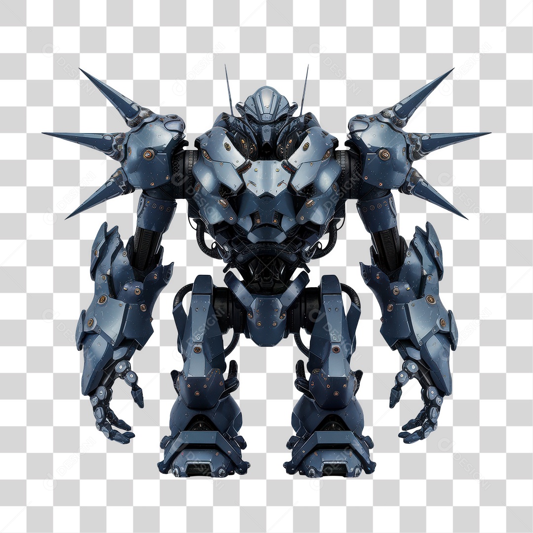 Robô de Combate PNG Transparente