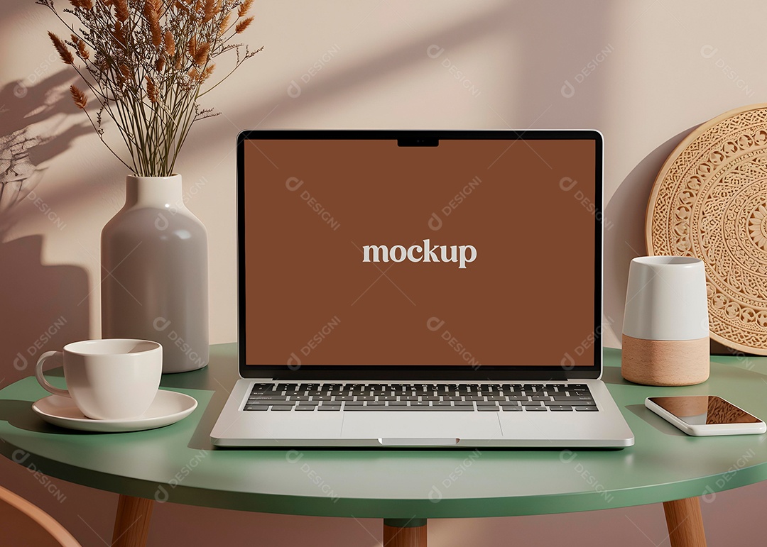 Mockup de Notebook PSD Editável