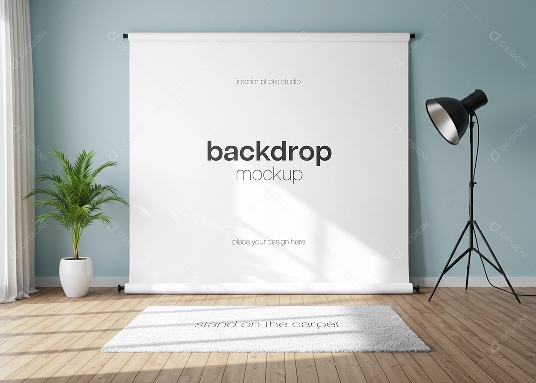 Mockup de Espaço de Trabalho PSD Editável