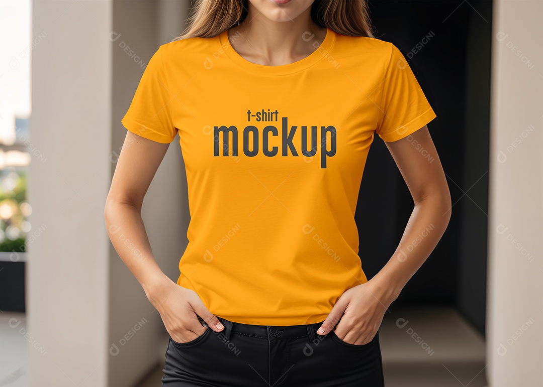 Mockup de Blusa Feminina PSD Editável