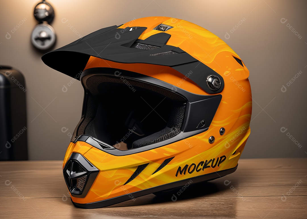 Mockup de Capacete PSD Editável