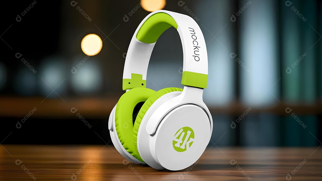 Mockup de Fone de Ouvido PSD Editável