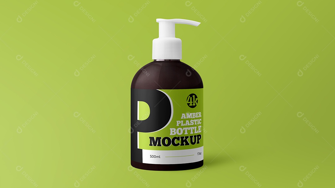 Mockup Vidro de Cosmético PSD Editável