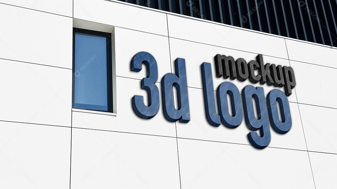 Mockup de Fachada de Impresa PSD Editável