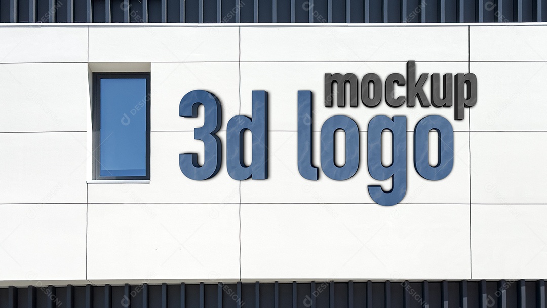 Mockup de Fachada de Impresa PSD Editável