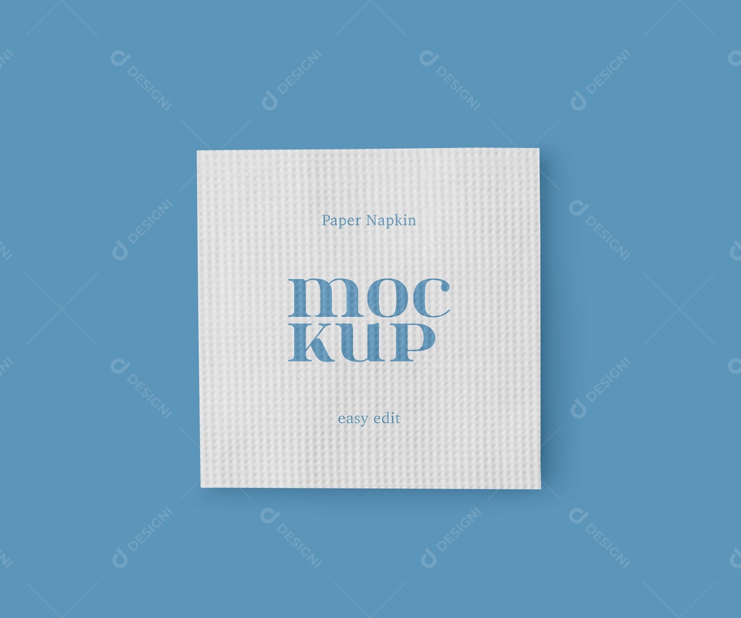 Mockup de Guardanapo de Papel PSD Editável