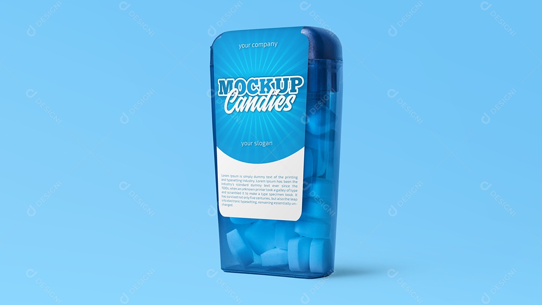 Mockup Pote de Balinha PSD Editável