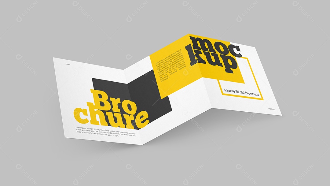 Mockup de Papel Dobrável PSD Editável
