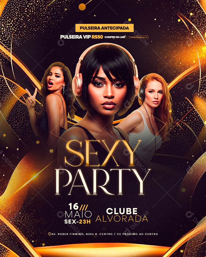 Flyer Sexy Party Social Media PSD Editável