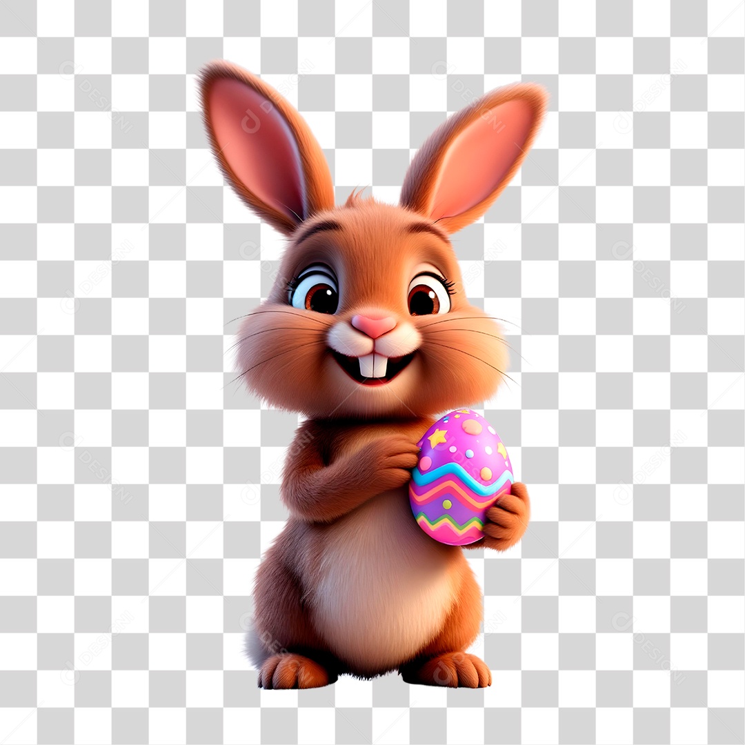 Coelho da Páscoa PNG Transparente