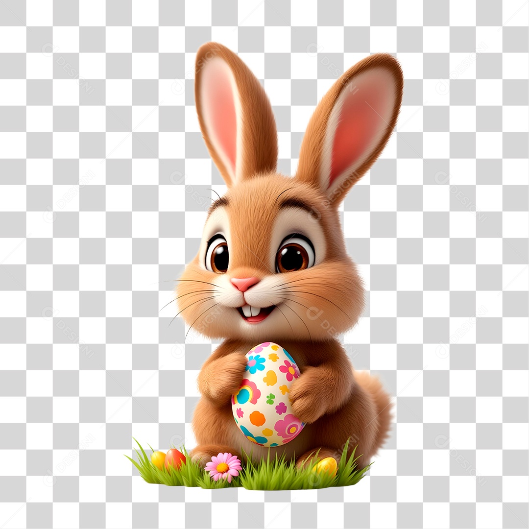 Coelho da Páscoa PNG Transparente