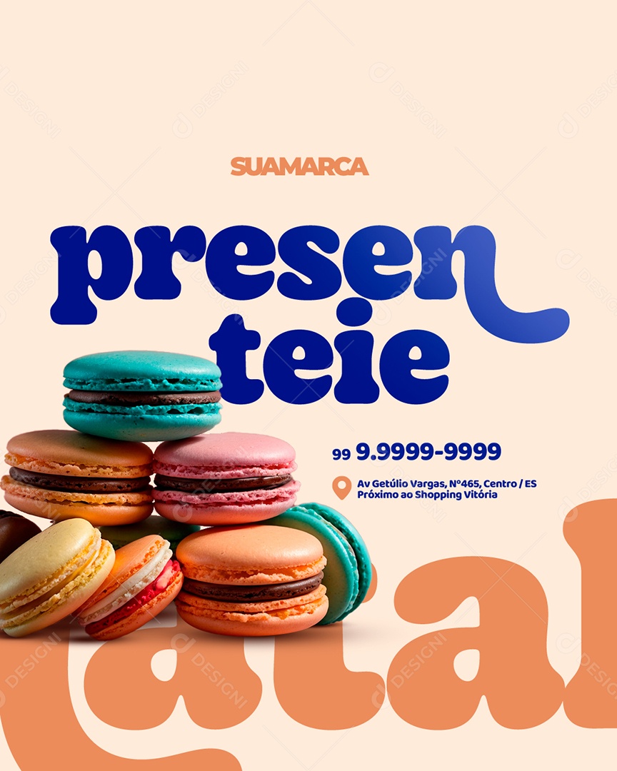 Doceria Presenteie Social Media PSD Editável