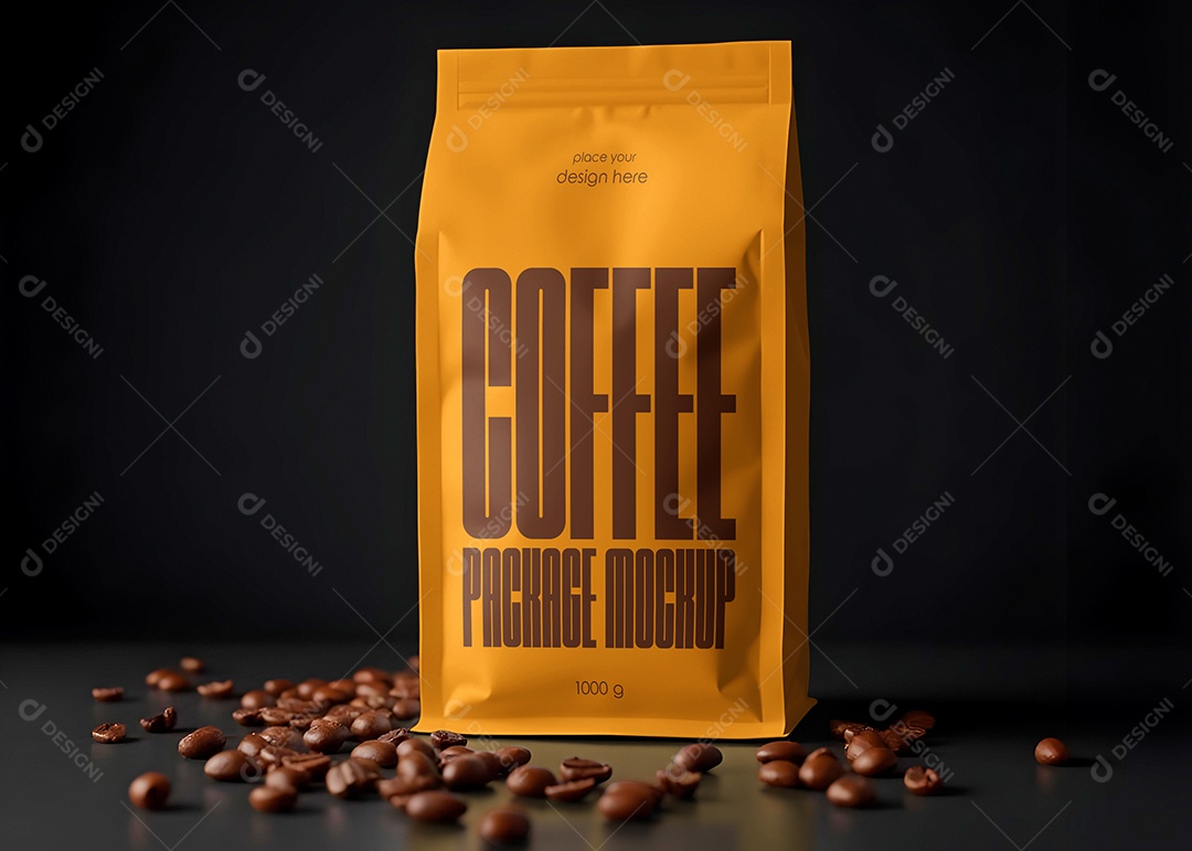 Mockup Embalagemde Café PSD Editável