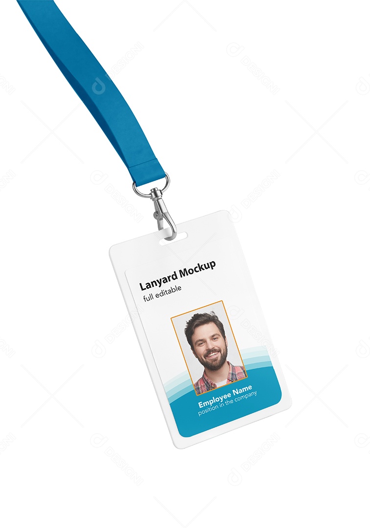 Crachá PSD Editável Mockup