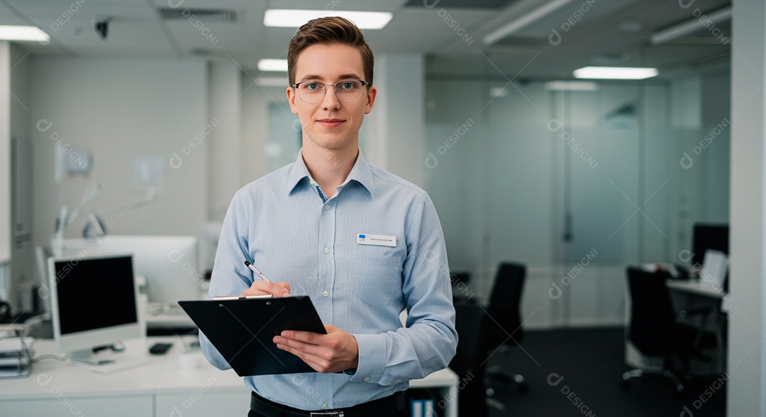 Homem jovem empresário