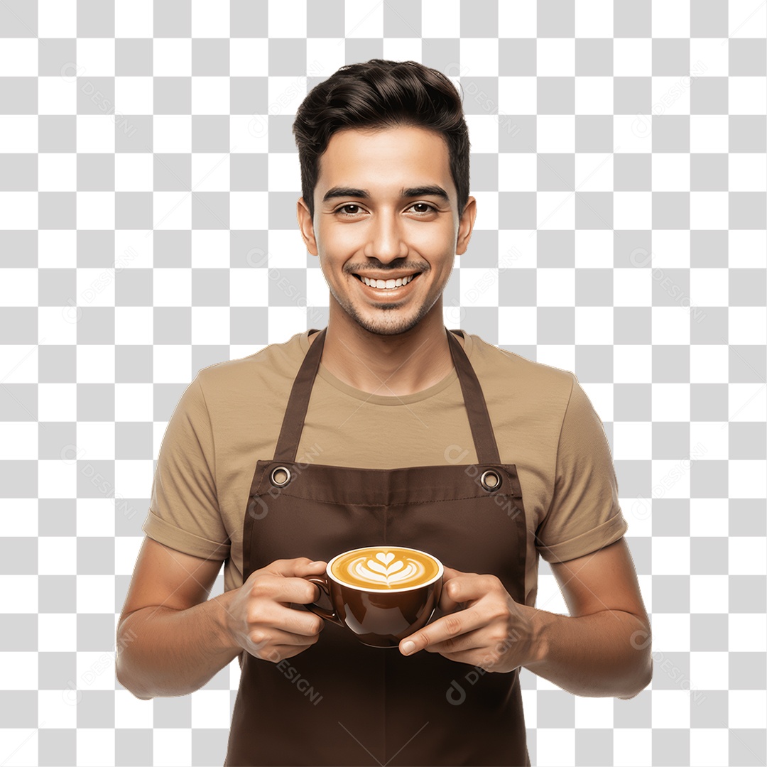 Homem com Uniforme de Trabalho PNG Transparente