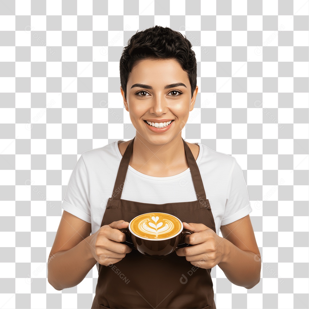 Mulher com Roupa de Trabalho PNG Transparente