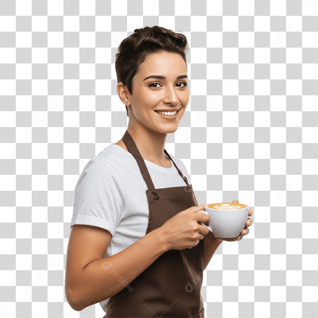 Mulher com Roupa de Trabalho PNG Transparente