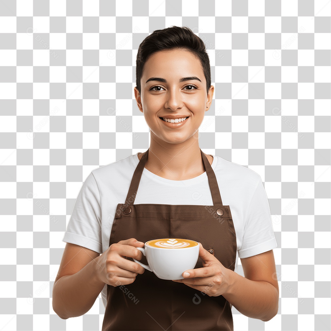 Mulher com Roupa de Trabalho PNG Transparente