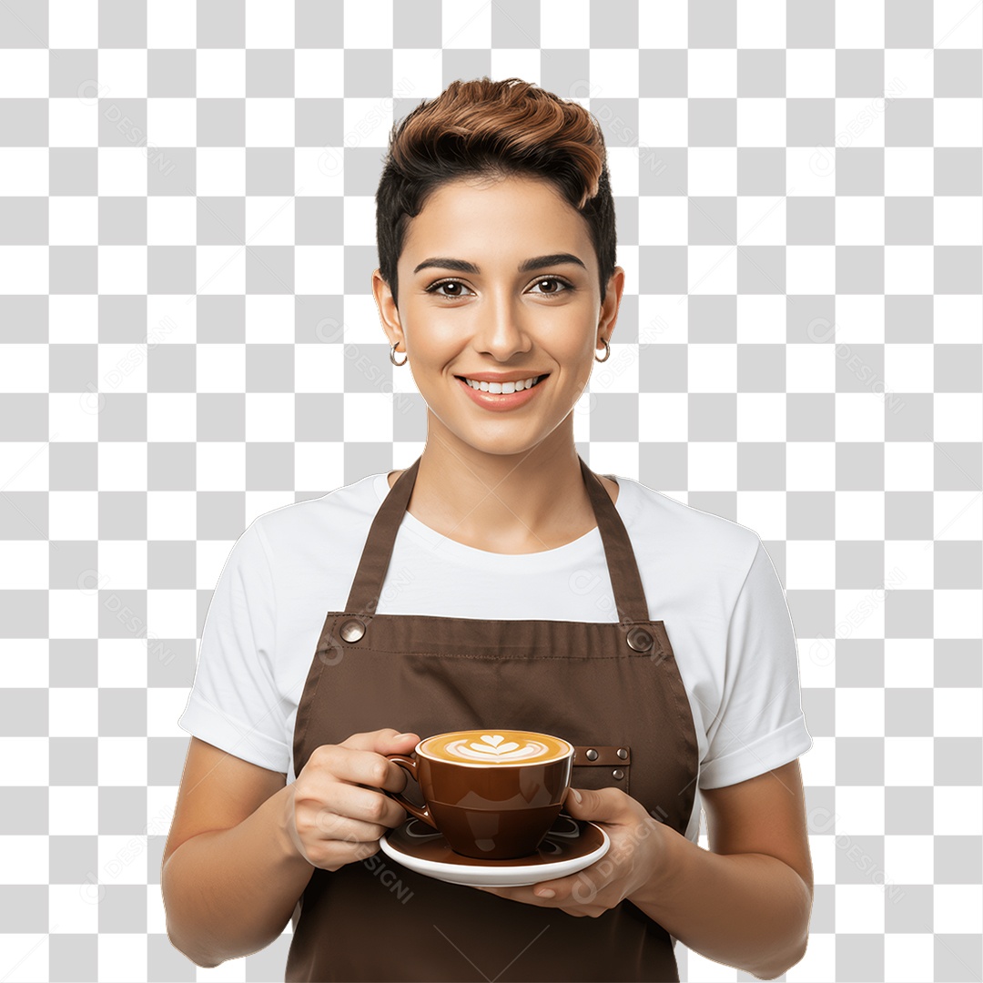 Mulher com Roupa de Trabalho PNG Transparente