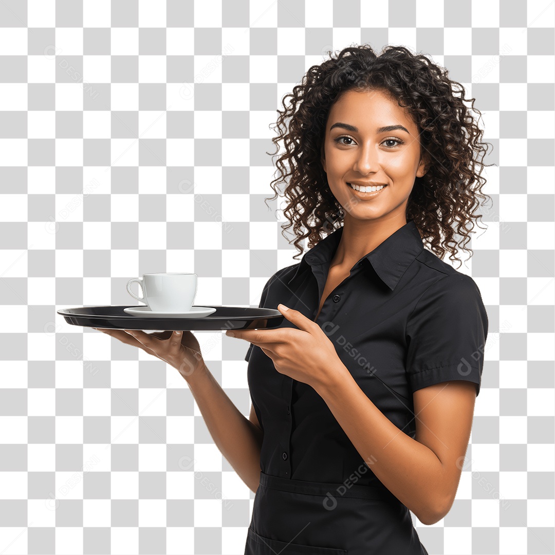 Mulher com Roupa de Trabalho PNG Transparente