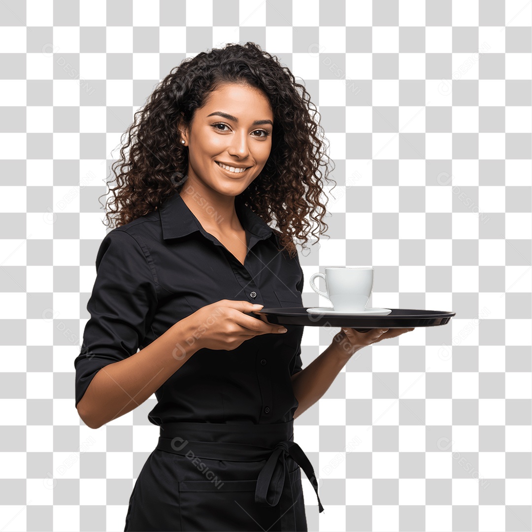 Mulher com Roupa de Trabalho PNG Transparente