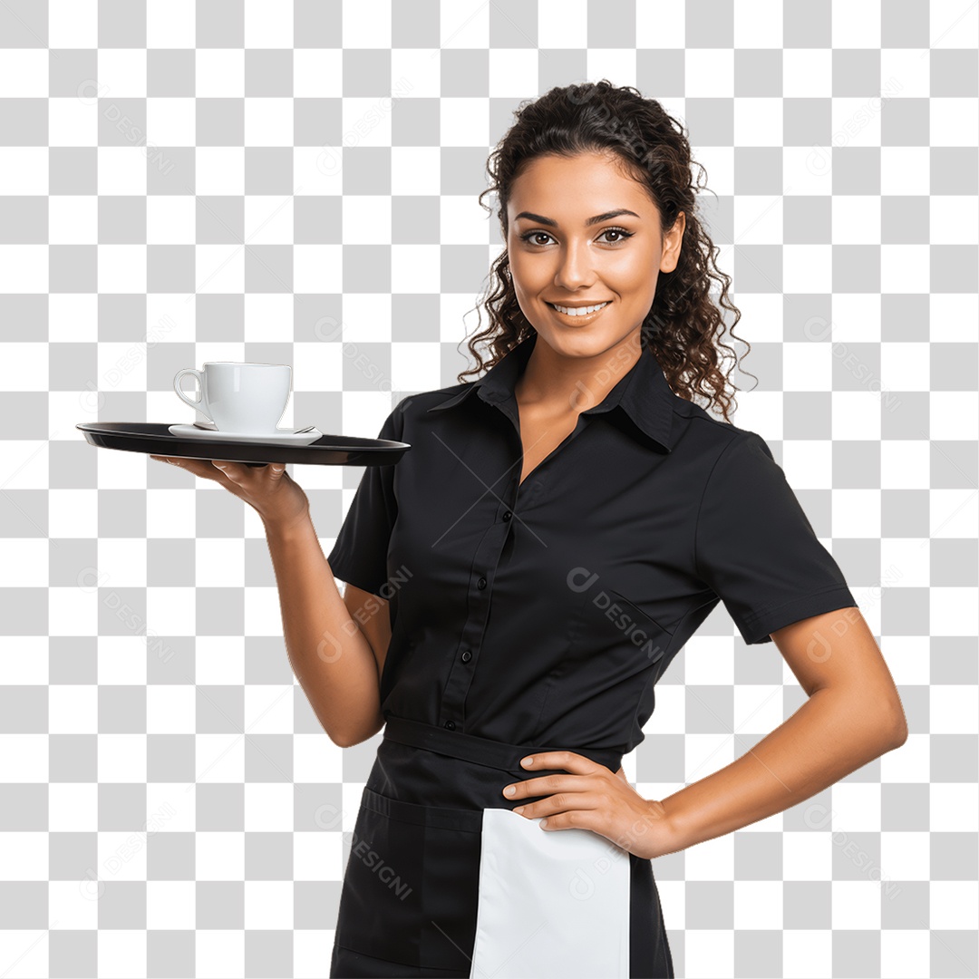 Mulher com Roupa de Trabalho PNG Transparente