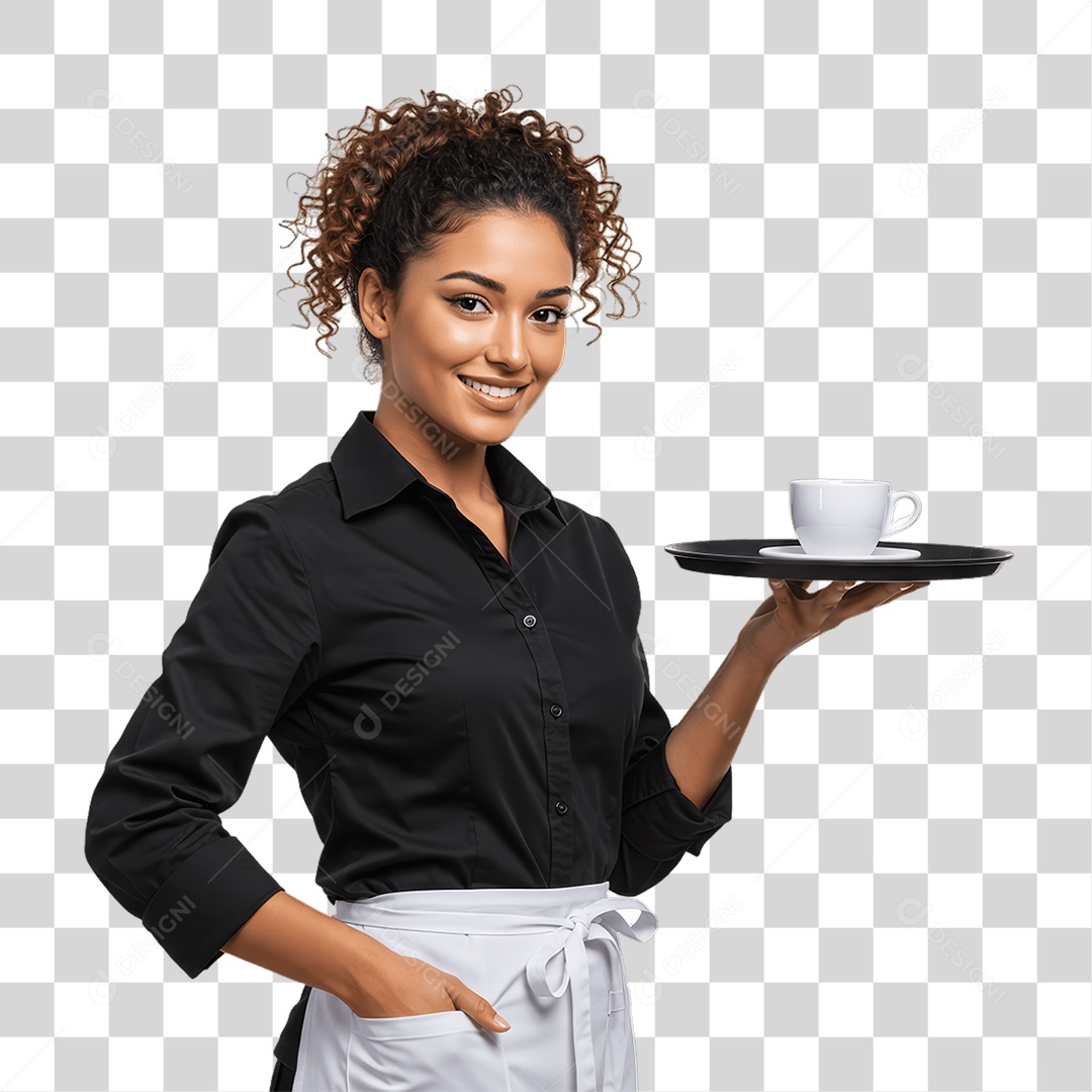 Mulher com Roupa de Trabalho PNG Transparente