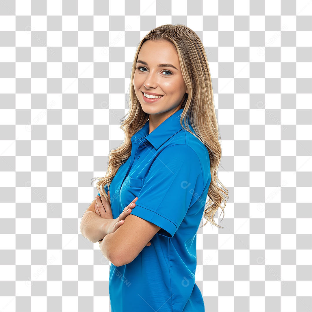 Mulher com Roupa de Trabalho PNG Transparente