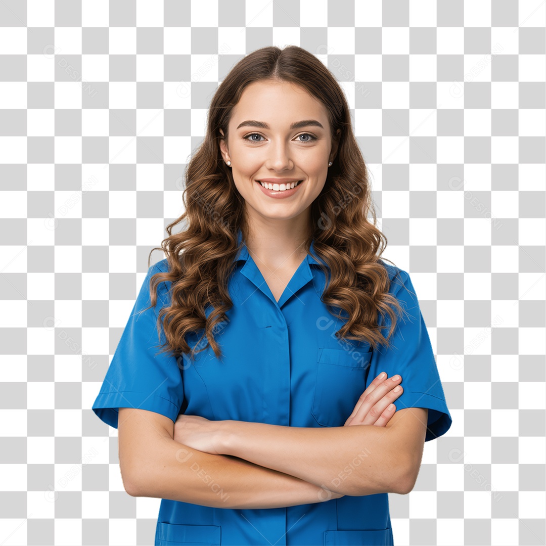 Mulher com Roupa de Trabalho PNG Transparente