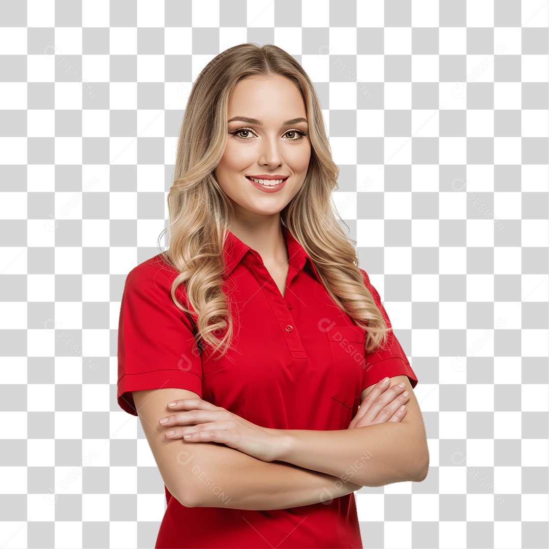 Mulher com Roupa de Trabalho PNG Transparente
