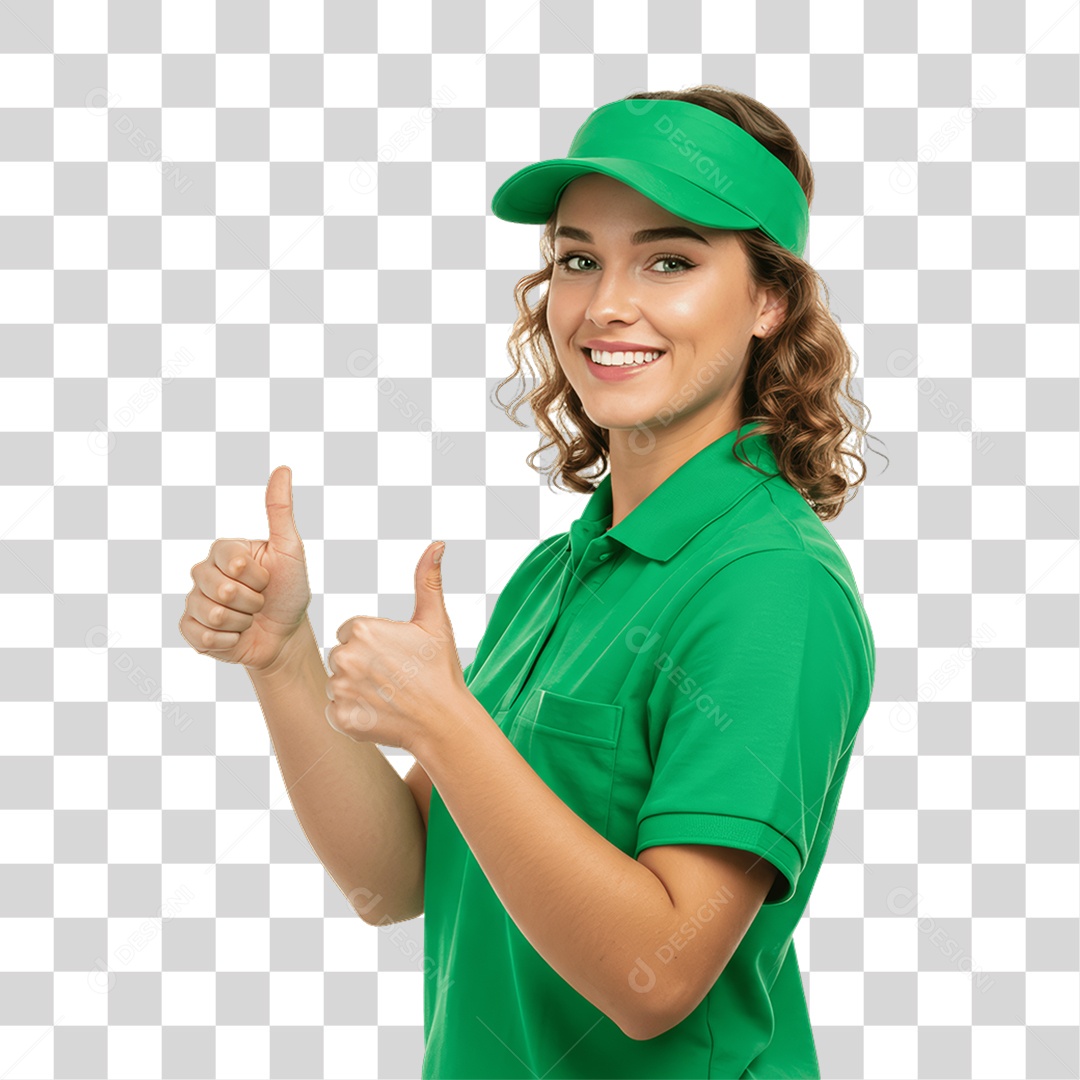 Mulher com Roupa de Trabalho PNG Transparente